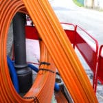 Cable laying of fibre optic cables