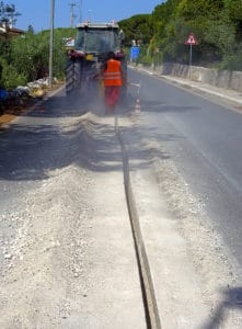 Micro-Trenching für Glasfaser